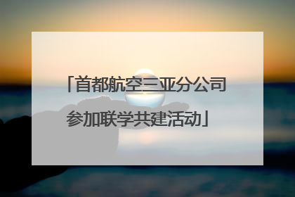 首都航空三亚分公司参加联学共建活动